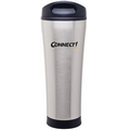 18 Oz. Silver Cara Stainless Steel Tumbler